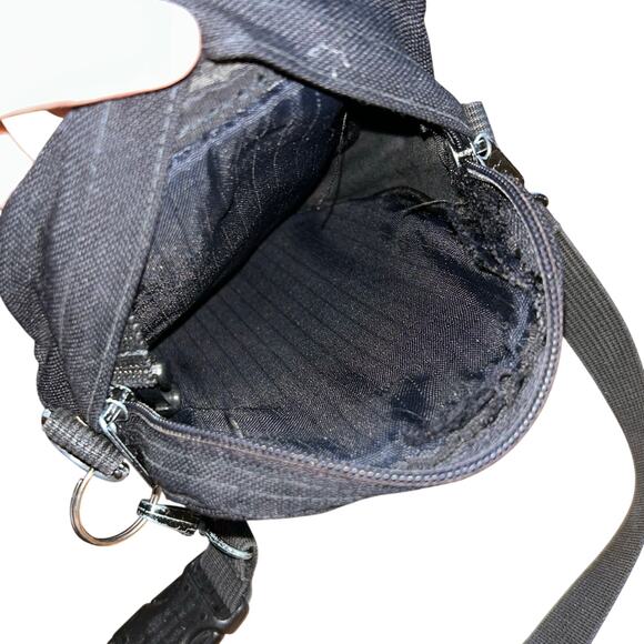 Vintage 90s Y2K Jansport Crossbody Bag Made in USA Black Small - Picture 9 of 11